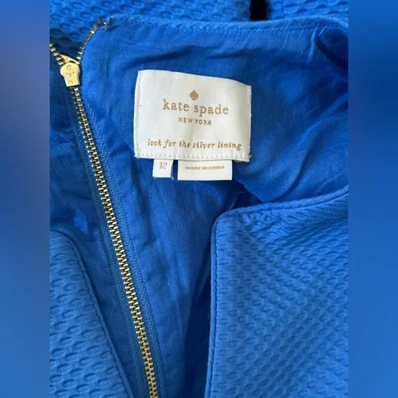 ♠️ Kate Spade ♠️ Emrick Sleeveless Dress EUC beautiful blue - Picture 4 of 14